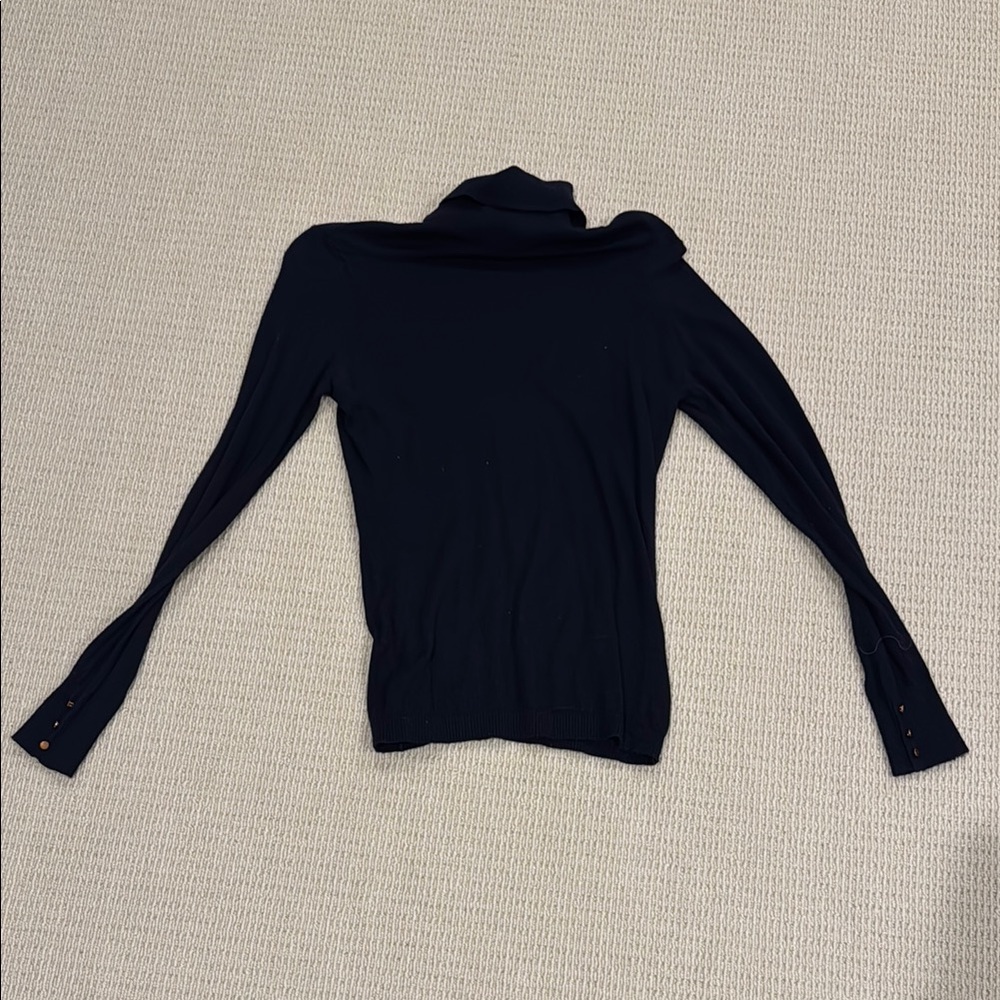 Navy Turtleneck Sweater